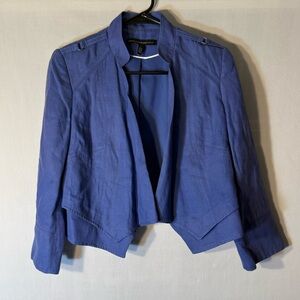 White House Black Market Cobalt Blue Open Blazer